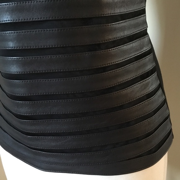 AS by DF Krista Leather Mesh Sleeveless Top - Picture 5 of 10